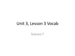 unit 3 lesson 3 vocab