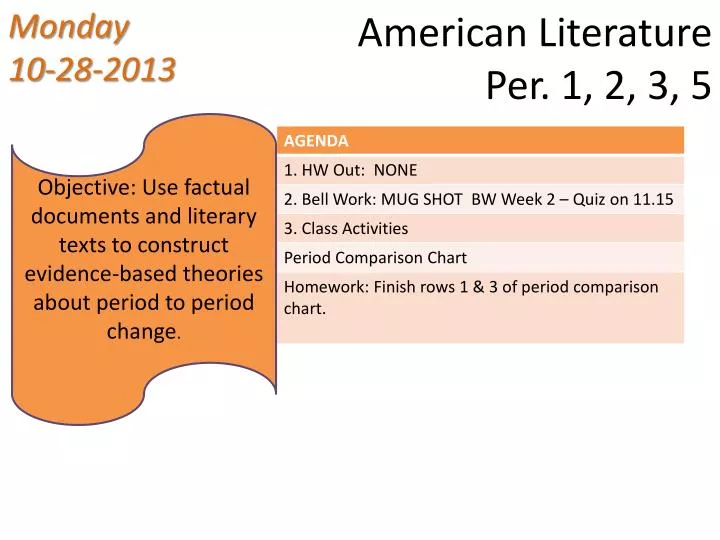 american literature per 1 2 3 5