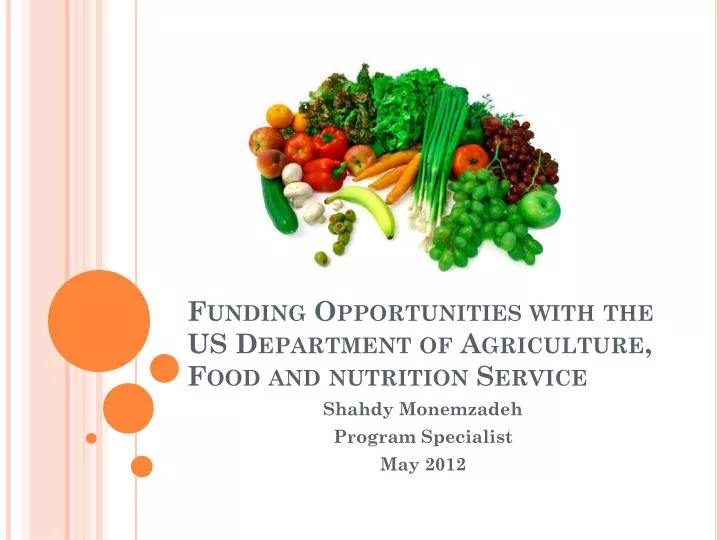 funding opportunities with the us department of agriculture foo d and nutrition service