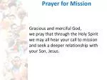 Renewing the Church: Fit For Mission Prayer - slide 1