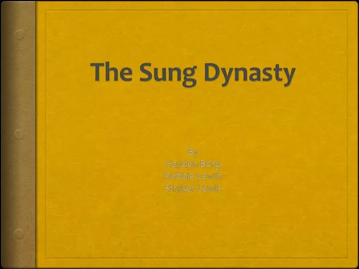 the sung dynasty