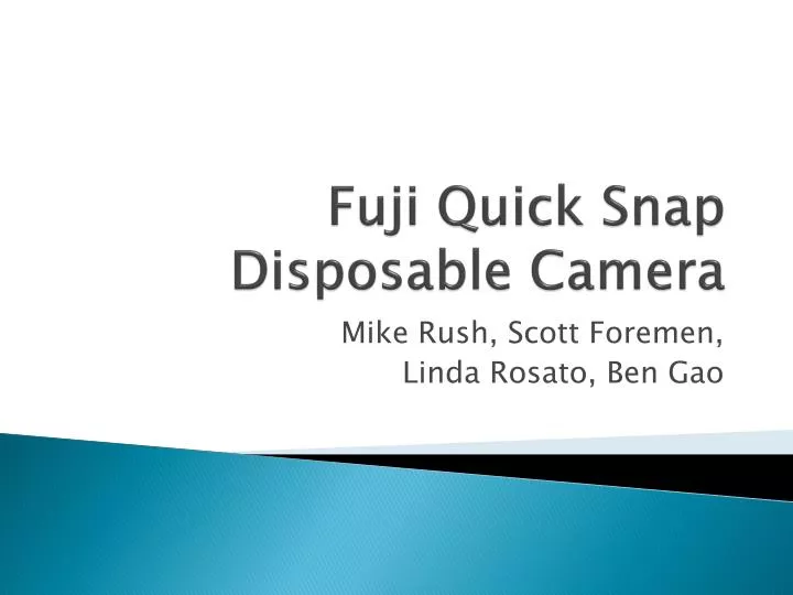 fuji quick snap disposable camera