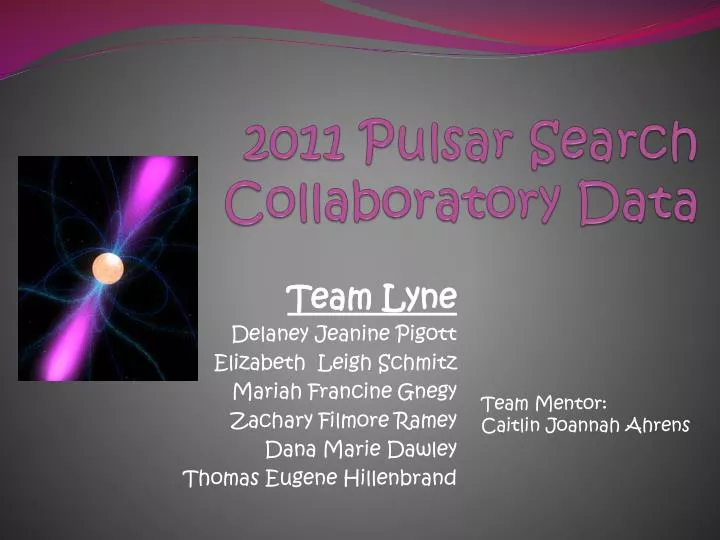 2011 pulsar search collaboratory data