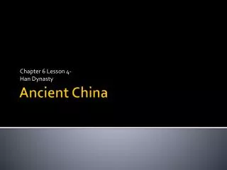 Ancient China