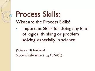 Process Skills: