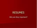 RESUMES - slide 1