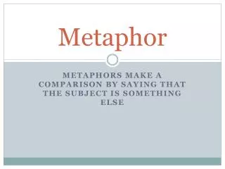 metaphor
