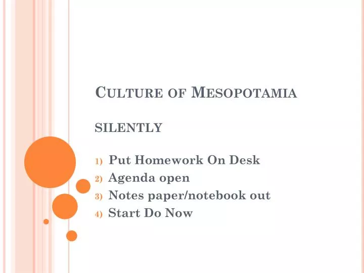 culture of mesopotamia