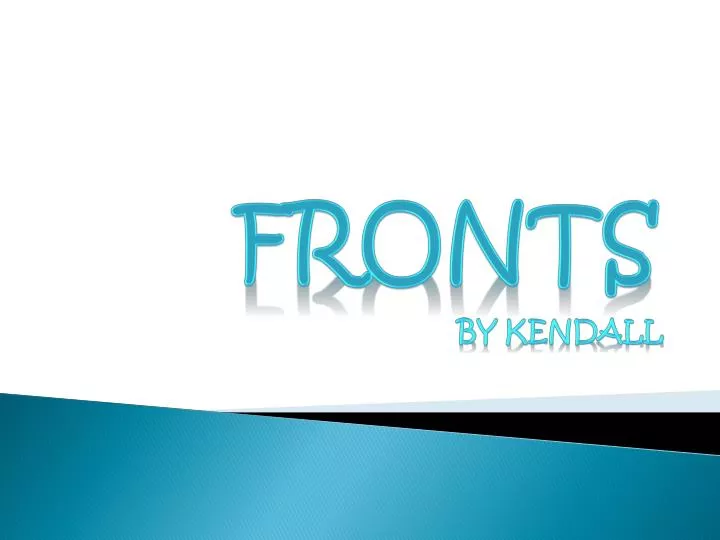 fronts