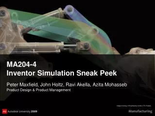MA204-4 Inventor Simulation Sneak Peek