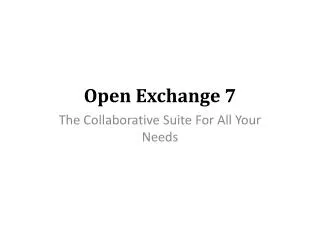Open Exchange 7