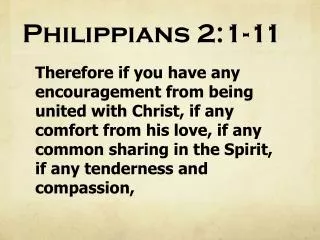 Philippians 2:1-11