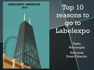 Top 10 reasons to go to Labelexpo