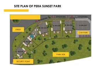 SITE PLAN OF PERA SUNSET PARK