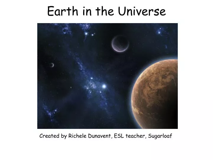 earth in the universe