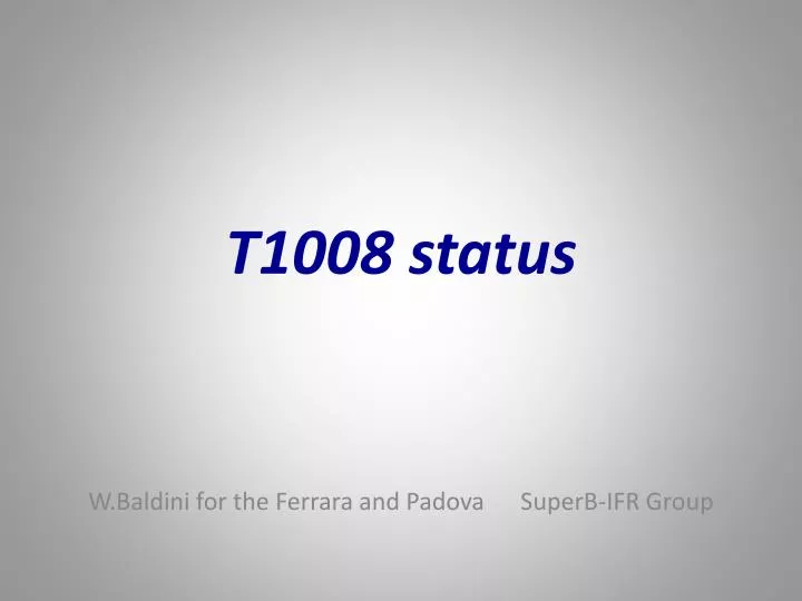 t1008 status