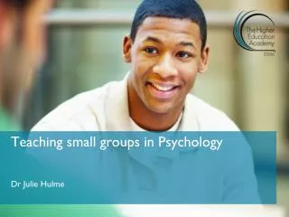 Teaching small groups in Psychology
