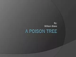 A poison tree