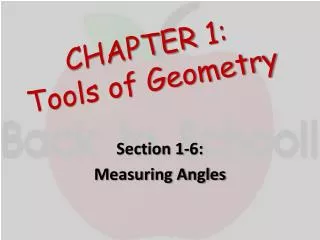 chapter 1 tools of geometry