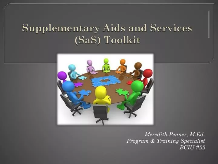 supplementary aids and services sas toolkit