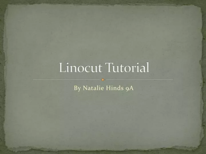 linocut tutorial