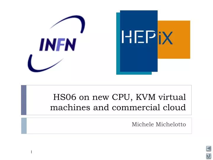 hs06 on new cpu kvm virtual machines and commercial cloud