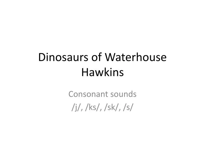 dinosaurs of waterhouse hawkins