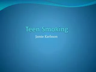 Teen Smoking