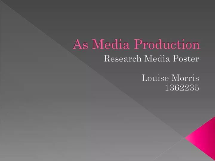 as media production