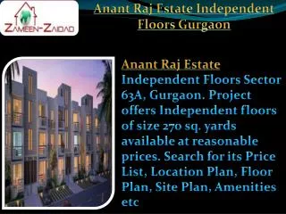| Anant Raj Estate Sector 63A, Gurgaon