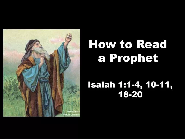 how to read a prophet