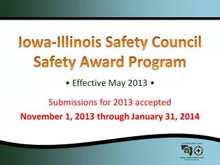 Iowa-Illinois Safety Council Safety Award Program
