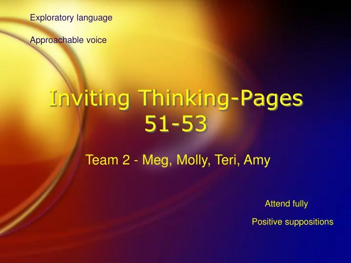 inviting thinking pages 51 53