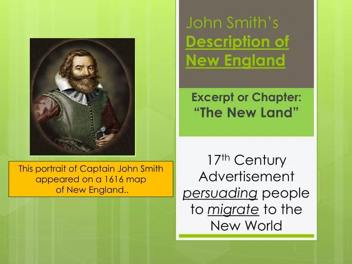 john smith s description of new england