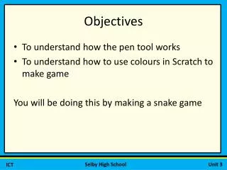 Objectives