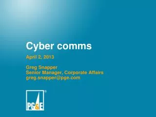 Cyber comms