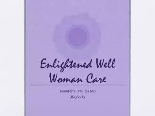 Enlightened Well Woman Care