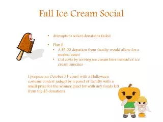 Fall Ice Cream Social