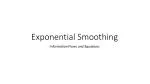 Exponential Smoothing - slide 1