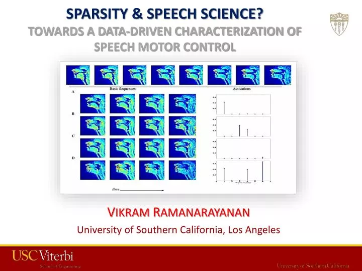 sparsity speech science towards a data driven characterization of speech motor control
