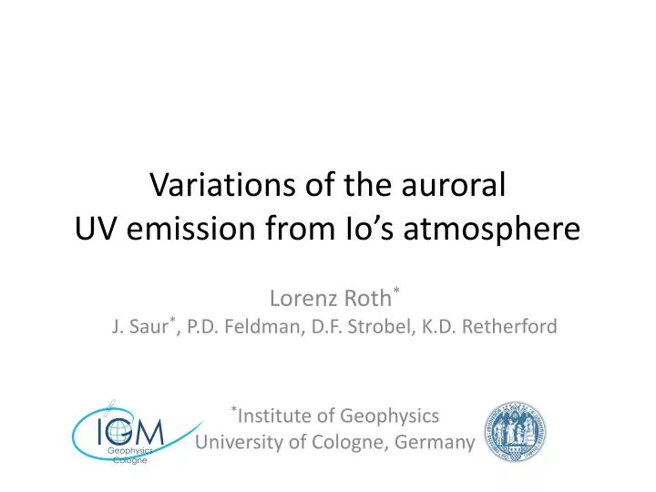 variations of the auroral uv emission from io s atmosphere