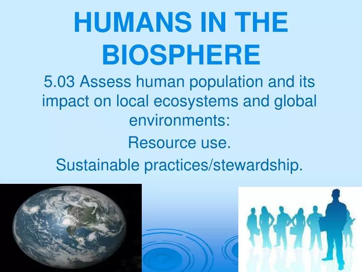 humans in the biosphere