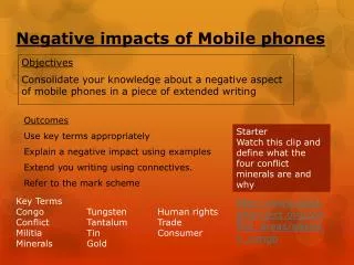 Negative impacts of Mobile phones