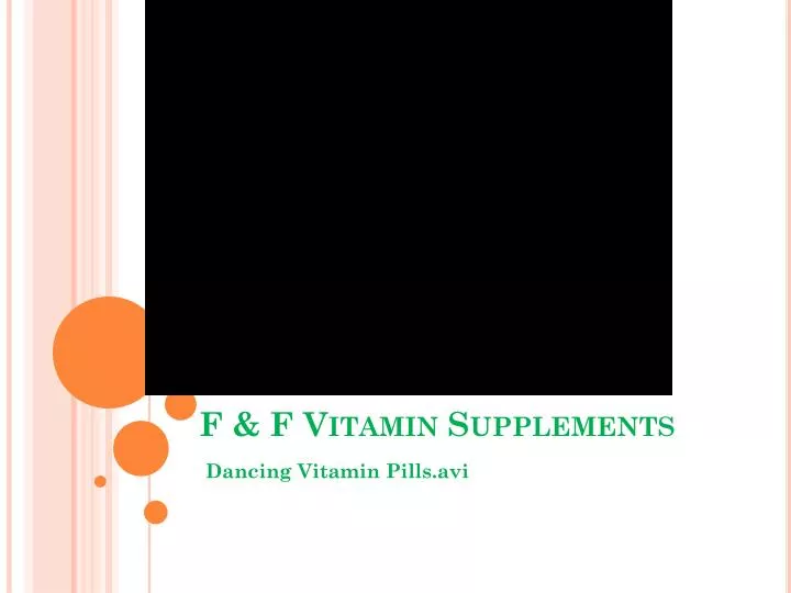 f f vitamin supplements