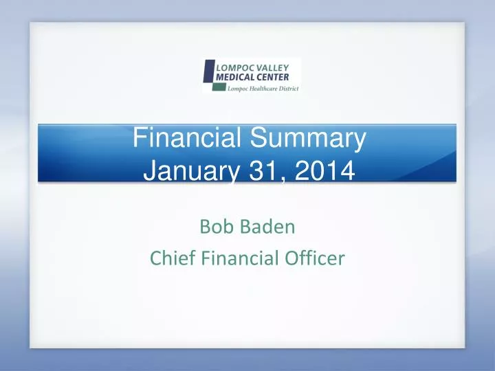 financial summary january 31 2014