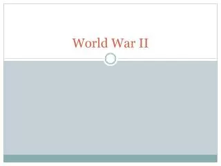 world war ii