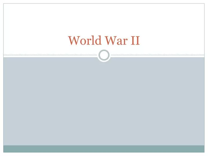 world war ii