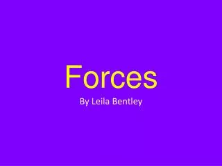 Forces