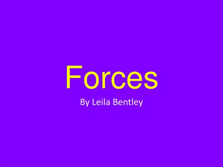 forces