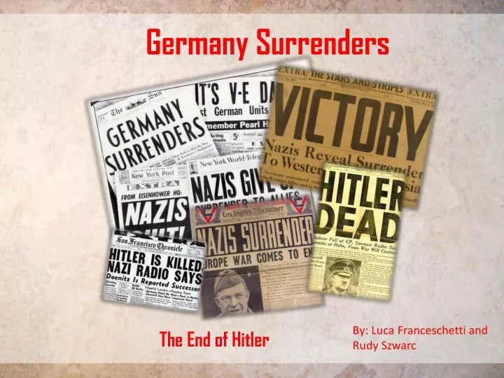 germany surrenders